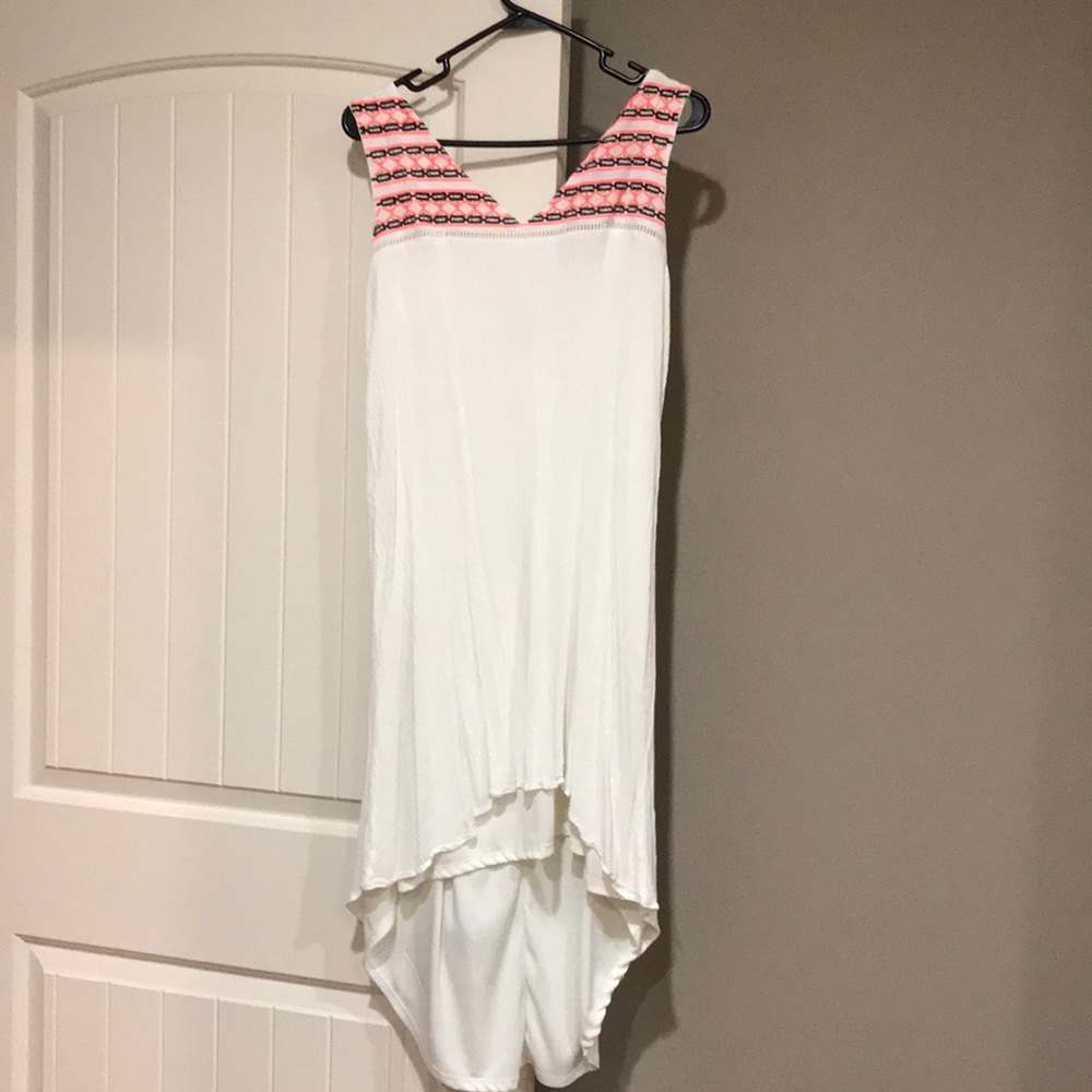 High low dress v neck